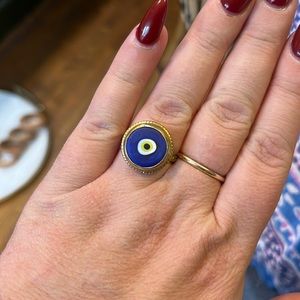 Turkish Evil Eye 🧿 Brass Handmade Ring